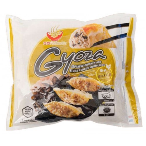 Gyoza with chicken and black mushrooms, Meng Fu, 30 pcs (frozen)